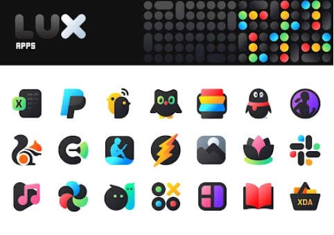 Gameplay screenshot from lux iconpack for Android
