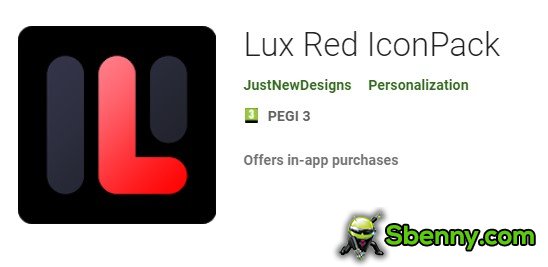 Lux rotes Iconpack