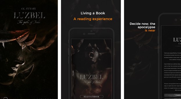 Gameplay screenshot from luzbel interactive horror book multiple endings for Android