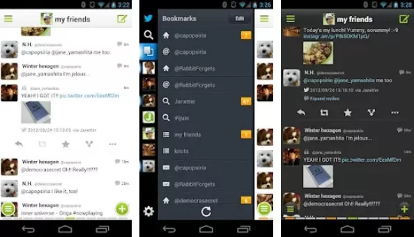 Gameplay screenshot from janetter pro for twitter for Android