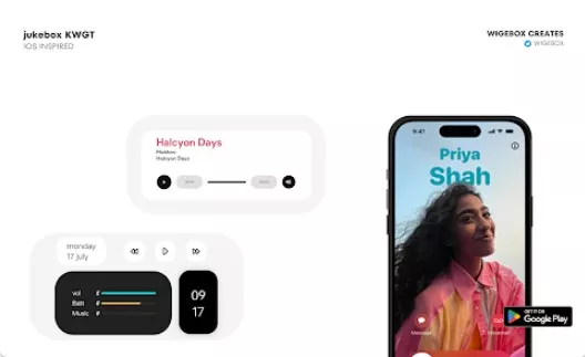 Gameplay screenshot from jukebox kwgt for Android