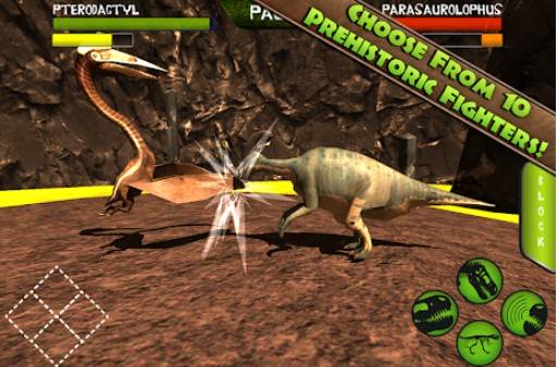 Gameplay screenshot from jurassic arena dinosaur fight for Android