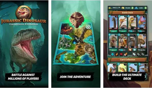  Jurassic Dinosaur: Carnivores Evolution - Dino TCG