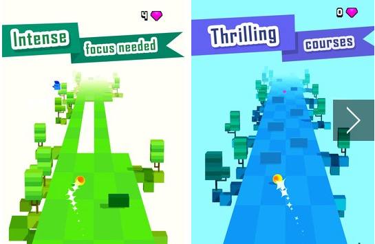 Gameplay screenshot from just rolling for Android