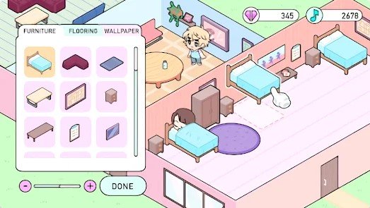 Gameplay screenshot from k pop academy for Android
