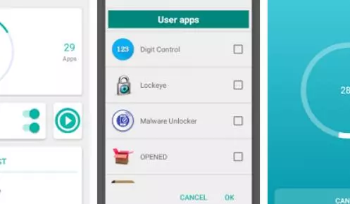Gameplay screenshot from killapps close all apps running for Android