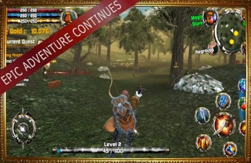 Gameplay screenshot from kingdom quest 2 3d rpg for Android