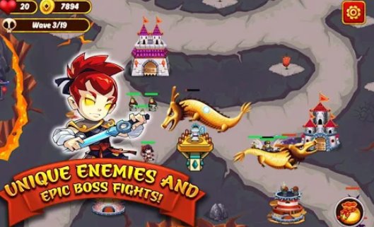 Gameplay screenshot from kingdom tower defense 2019 for Android