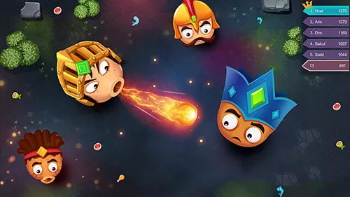 Gameplay screenshot from kingsio realtime multiplayer io game for Android