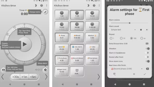Gameplay screenshot from kitchen timer for Android