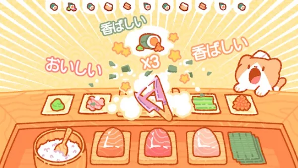 Gameplay screenshot from kuma sushi bar for Android