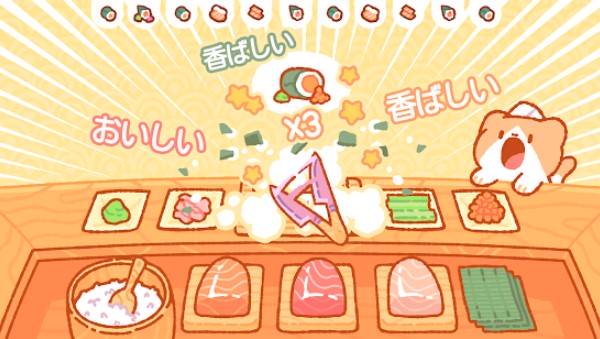 Gameplay screenshot from kuma sushi bar for Android