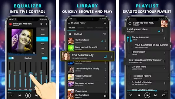 Gameplay screenshot from kx music player pro for Android