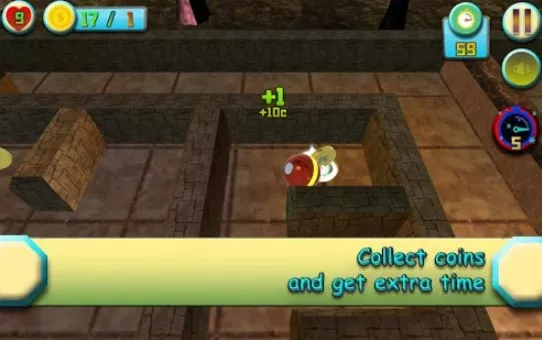 Gameplay screenshot from labyrinth balls 3d p for Android