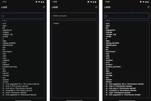 Gameplay screenshot from ladb local adb shell for Android