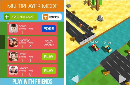 Gameplay screenshot from lane racer for Android