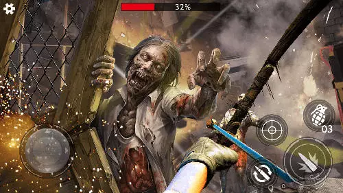 Gameplay screenshot from last saver zombie hunter master for Android