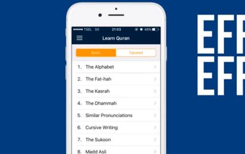 Gameplay screenshot from learn quran for Android