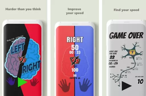 Gameplay screenshot from left vs right brain exercise game pro for Android