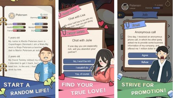 Gameplay screenshot from lifesimulator chinese life for Android