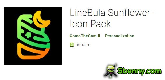 Linebula Sonnenblume Icon Pack