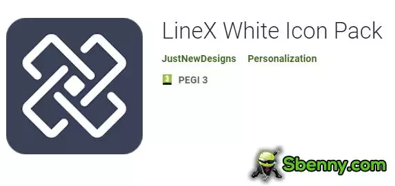  LineX White Icon Pack