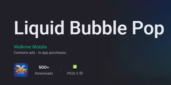 liquid bubble pop
