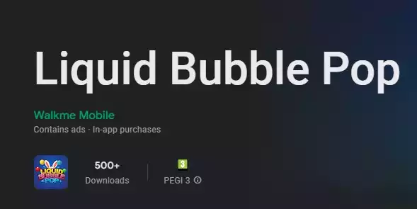 liquid bubble pop