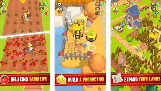 Gameplay screenshot from little farm story idle tycoon for Android