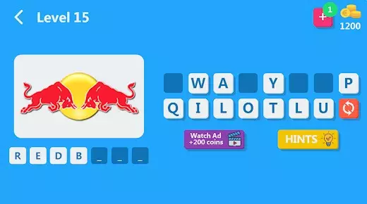 Gameplay screenshot from logo guess challenge for Android
