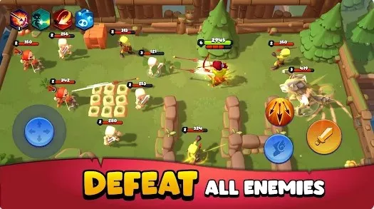 Gameplay screenshot from loot heroes fantasy co op rpg for Android