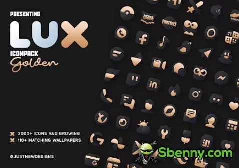 lux gold iconpack