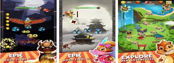 Gameplay screenshot from ninja panda jumper for Android