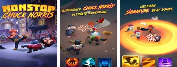 Gameplay screenshot from nonstop chuck norris for Android