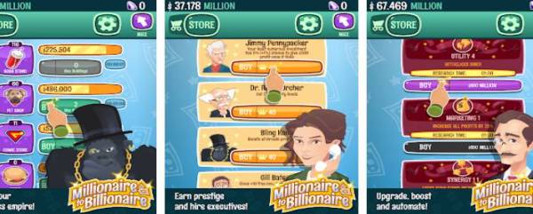 Gameplay screenshot from millionaire billionaire tycoon for Android