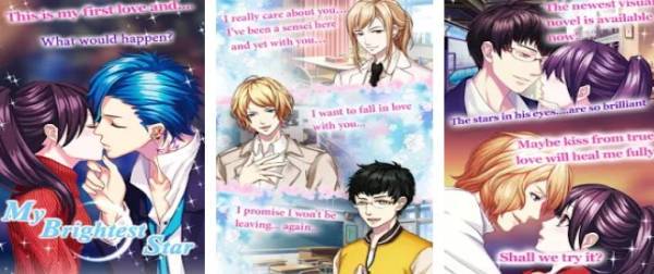 Gameplay screenshot from my guardian angel otome game for Android