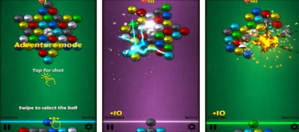 Gameplay screenshot from magnet balls pro for Android