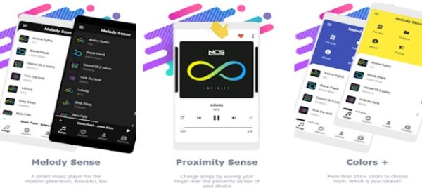 Gameplay screenshot from melody sense player powered by hand gestures for Android