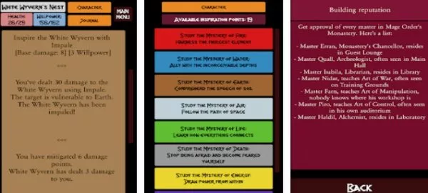 Gameplay screenshot from mighty mage adventure rpg for Android