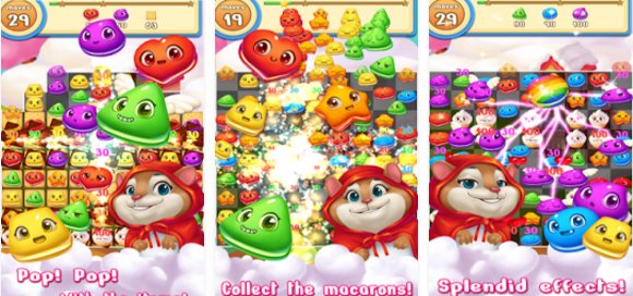 Gameplay screenshot from macaron pop for Android