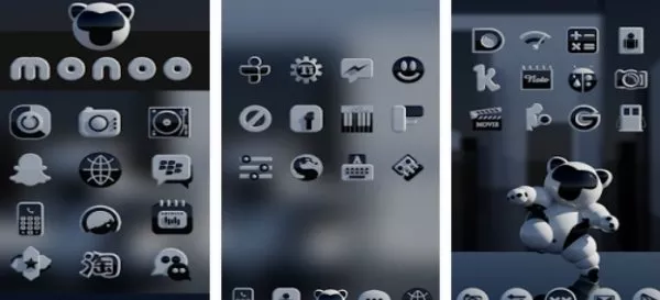 Gameplay screenshot from monoo icon pack for Android