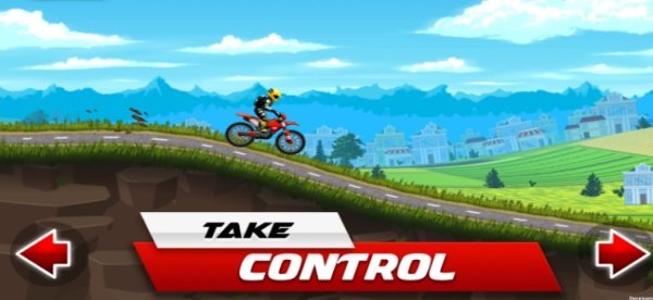 Gameplay screenshot from motorcycle racer bike games for Android