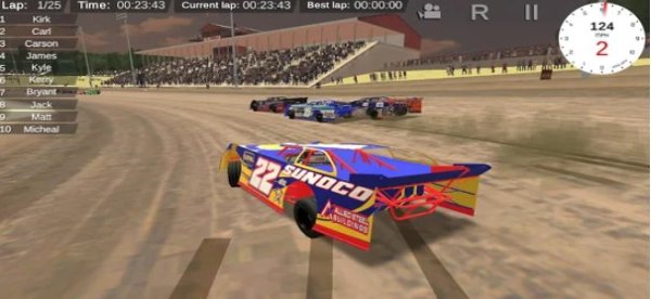 Gameplay screenshot from outlaws dirt track racing 2 for Android