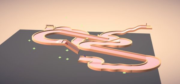 Gameplay screenshot from make race track for Android