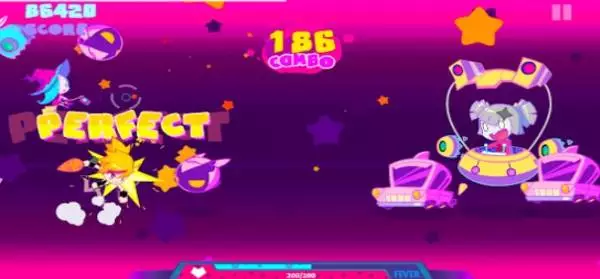 Gameplay screenshot from muse dash for Android