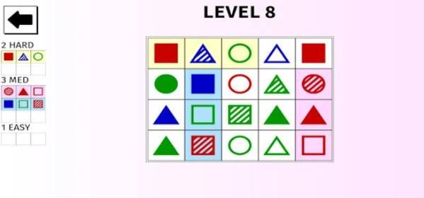 Gameplay screenshot from mindsight a mind stretching casual game for Android