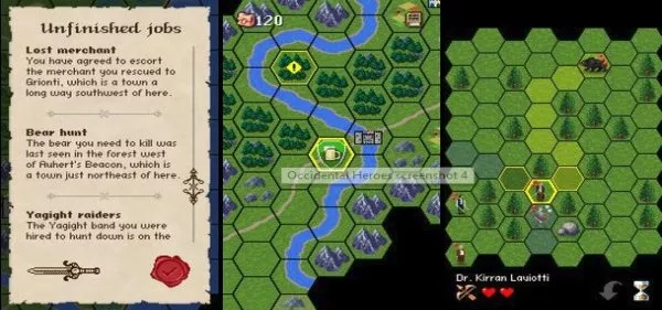 Gameplay screenshot from Occidental Heroes for Android