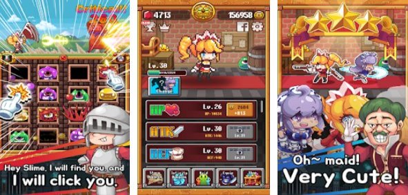 Gameplay screenshot from maid and slime for Android
