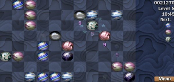 Gameplay screenshot from marble craft premium for Android