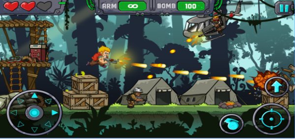Gameplay screenshot from metal shooter for Android